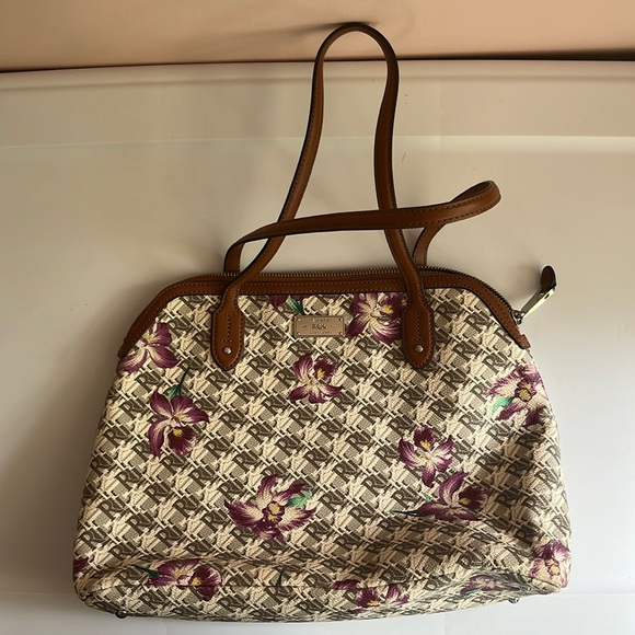 Lauren Ralph Lauren Handbags - Lauren RalphLauren Dome Shaped Double Strapped Satchel - Belknap